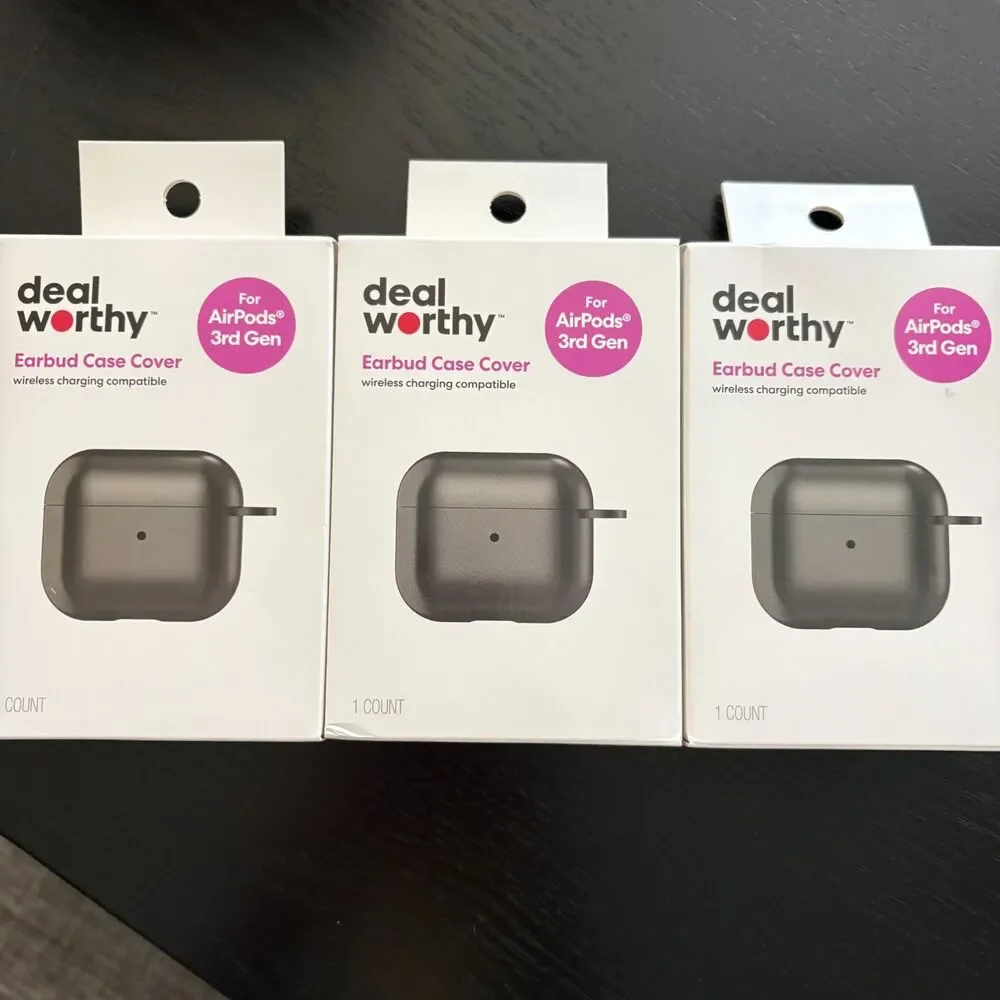 Earbud Case Covers (HeyDay & Deal Worthy) Wireless Charging Compatible - 12 sets